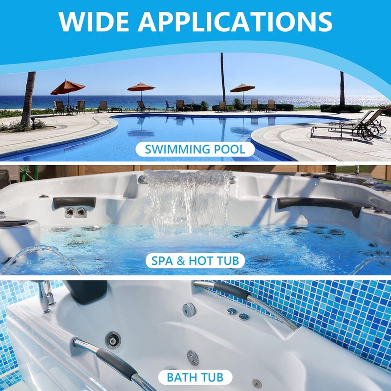 SaySummer Pool Test Strips Chlorine Kit: 200 PCS 7-in-1 Hot-Tub Spa Water Pool Testing Kit for pH and More - Image 5